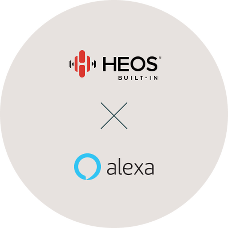 Works with Alexa - Enable the HEOS skill Works with Alexa - Enable the HEOS skill