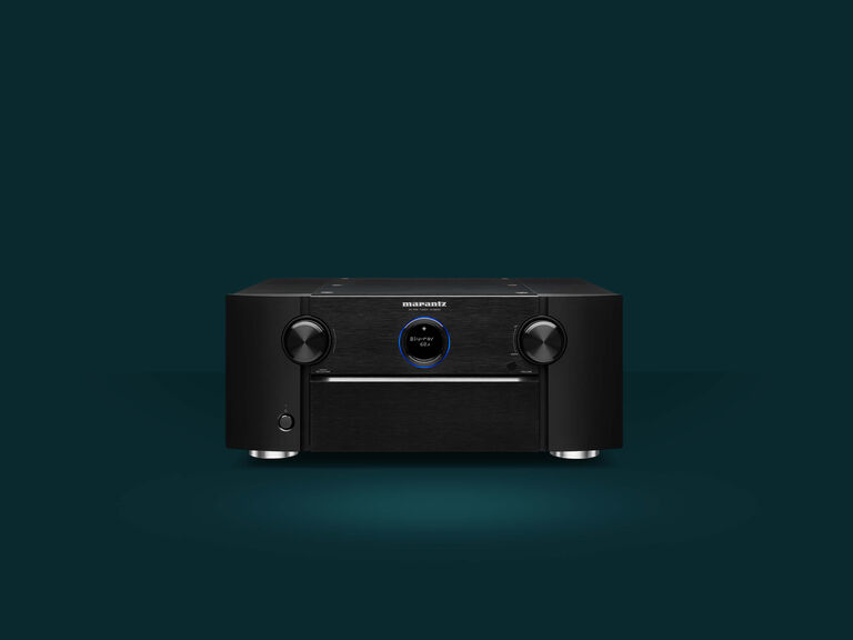 AV8805A - Black front view Lifestyle