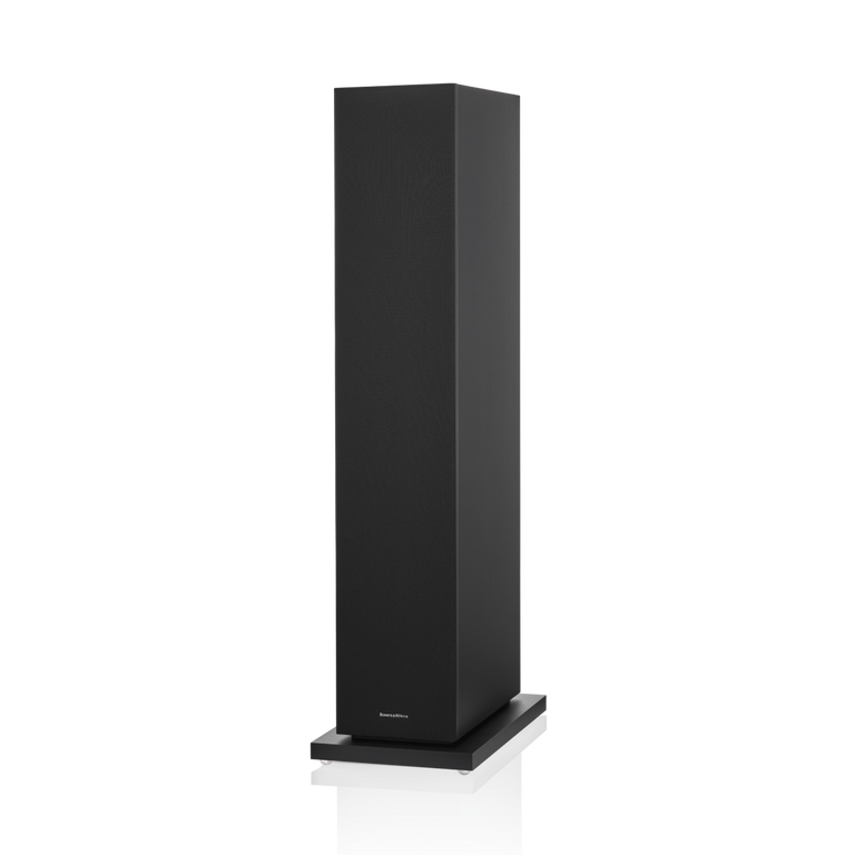 603 S3 - Black side front covered woofers view